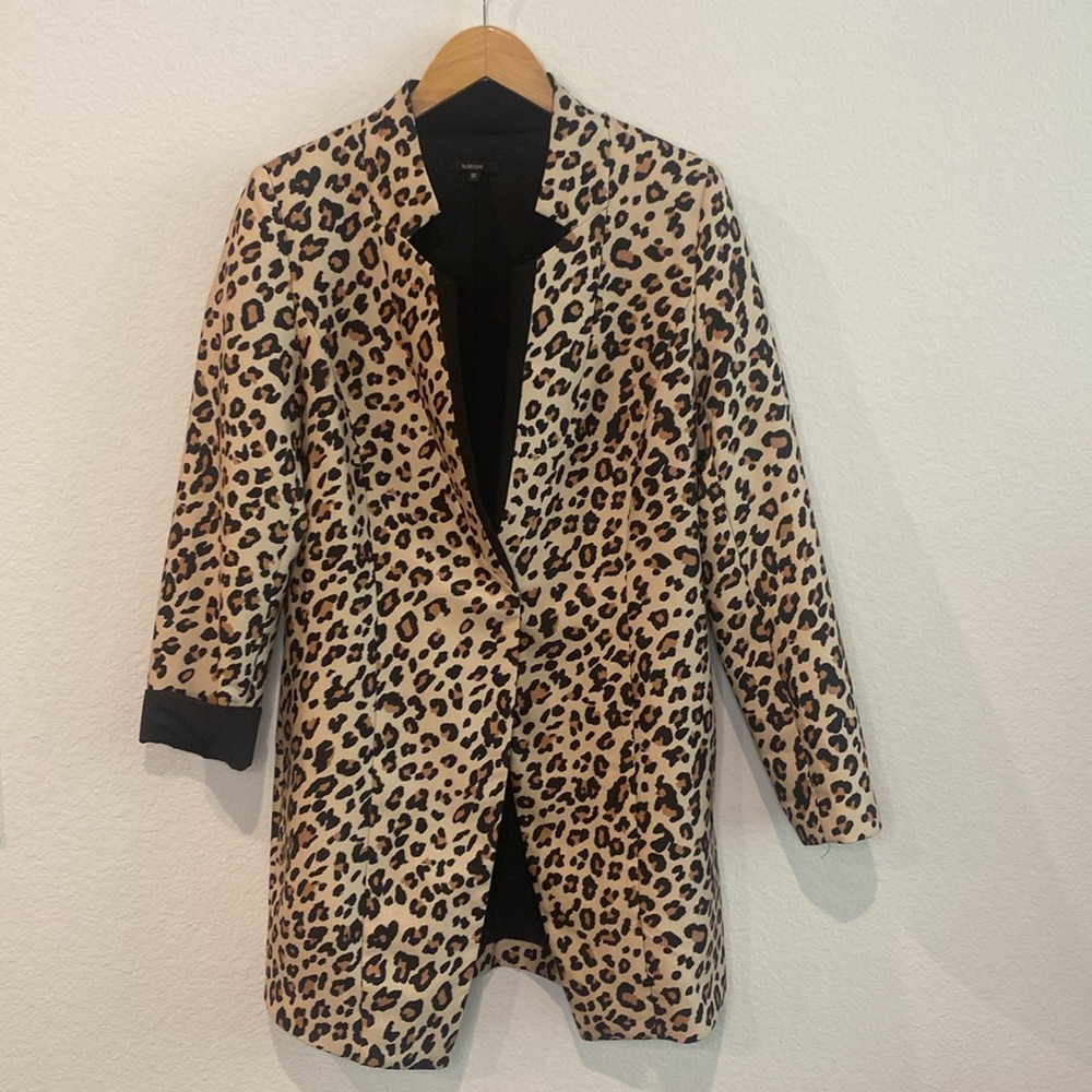Floryday Leopard Print Long Singe Button Womens B… - image 3